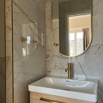 Un studio chic sous les toits