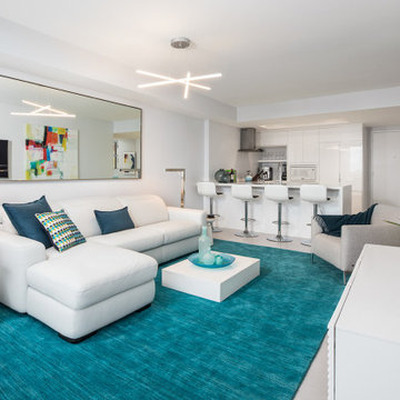 Downtown Miami Living Room Remodel for a Bespoke Waterfront Retreat