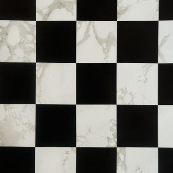 Marble Checker - Vinyl Self-Adhesive Wallpaper Prepasted Wall Decor (Roll)