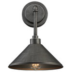 Savoy House - Dansk 1 Light Damp Rated Sconce - The Savoy House Dansk expertly combines the industrial look of pipes with a cool galvanized metal finish.
