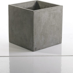Newport Square Concrete Planter - Indoor Pots And Planters