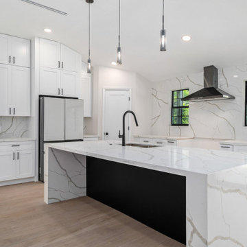 Modern Luxury Kitchen Remodel Houston - Open Floor Plan + High-End Finishes