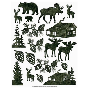 Lodge Silhouettes 2-Sheet IdeaStix Accents Peel and Stick