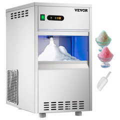 VEVOR Commercial Ice Maker, 100 Lbs/24H, Stainless Steel Under Counter Ice Machine with 29 lbs Storage Bin, 4x8 Cubes Ready in