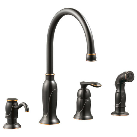 Madison Single-Handle Kitchen Faucet, Oil Rubbed Bronze