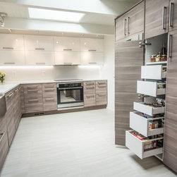 Walnut Flat Panel Doors - Kitchen Cabinetry