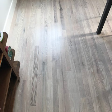 Red Oak finished with Bona craft oil Frost and 2 coats of Bona Traffic HD