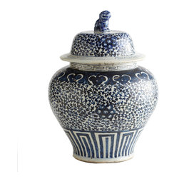 Hand-painted Dragon Vase-Budding Vine - Vases
