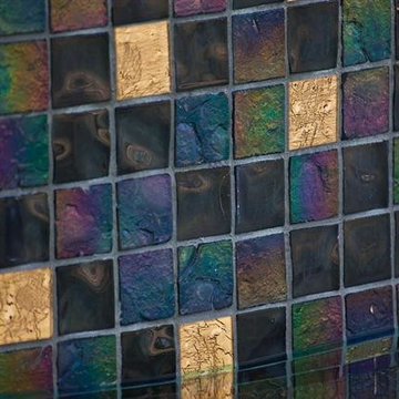 Dark Silver Glass Tiled Pool