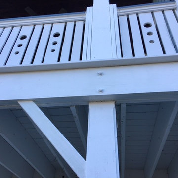 Rebuild rotted balconies column detail