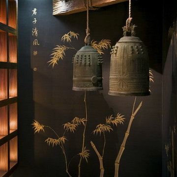 hand painted wallpaper project show