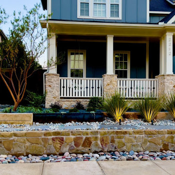 Modern Frontyard Landscape Design | Plano Texas Landscape | Alterra Landscape De