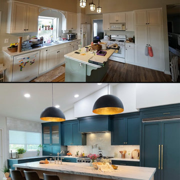 Glendora Kitchen and Living Room Remodel - Before and After
