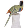 Novica Jungle Parrot Multi-Gemstone Statuette