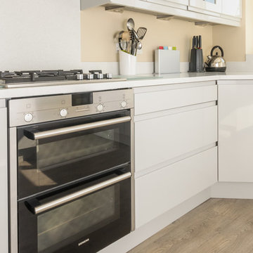 Open up a small room with a neutral colour palette and clever storage solutions