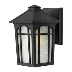 Hinkley - Hinkley Cedar Hill 1-Light Black Wall Lantern - Outdoor Wall Lights And Sconces