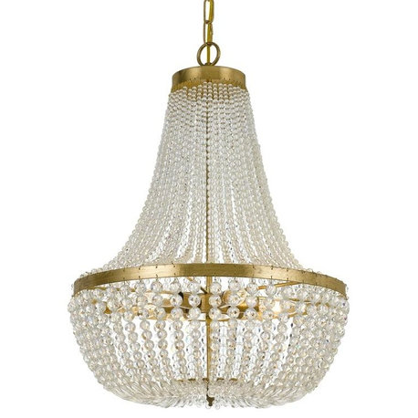 Rylee 6-Light Chandelier, Antique Gold Finish