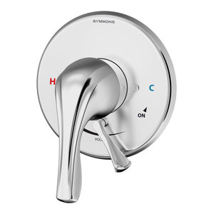 Origins Single Handle Tub And Shower Valve Trim With Lever Diverter Chrome Transitional Tub And Shower Parts By Symmons