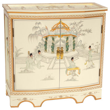 Ivory Lacquer Slant Sideboard Royal Ladies
