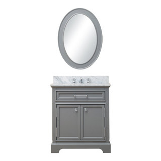 30" Cashmere Grey Single Sink Bathroom Vanity - Transitional - Bathroom ...
