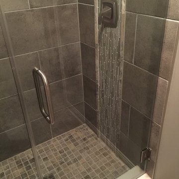 Grey Tone Mosaic Shower