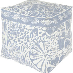 Floral Block Print- (KSPF-004) - Floor Pillows And Poufs
