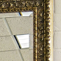 Gold silver frame mirror - Mirrors