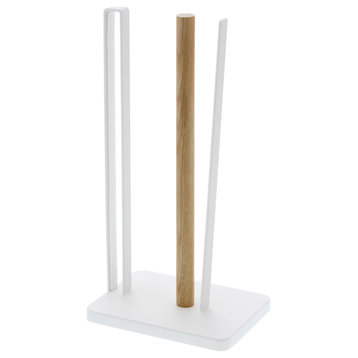 Paper Towel Holder, Steel and Wood