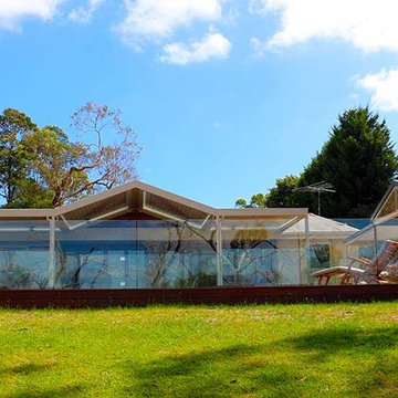 Louver Gable and flat Verandah over deck