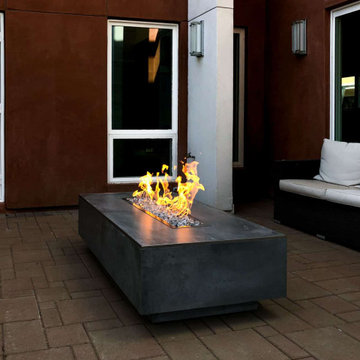 Concrete Tile Custom Fire Table – Carlsbad, CA