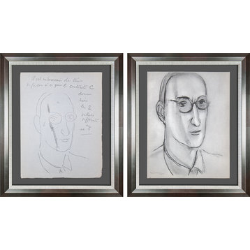Henri Matisse Lithographs, Andre Rouveyre, 2 Piece Set, Catalogue, Framed