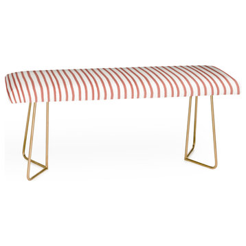 Deny Designs Emanuela Carratoni Old Pink Stripes Bench