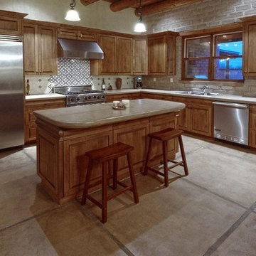 Adobe Houses with Molding Drawer Fronts