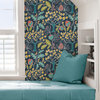 Groovy Garden Navy Peel & Stick Wallpaper, Bolt