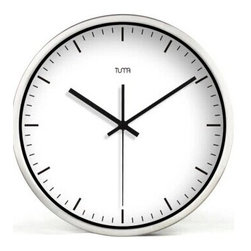 12" Modern Style Wall Clock in Stainless Steel - TUMA(BZ115S) - Wall Clocks