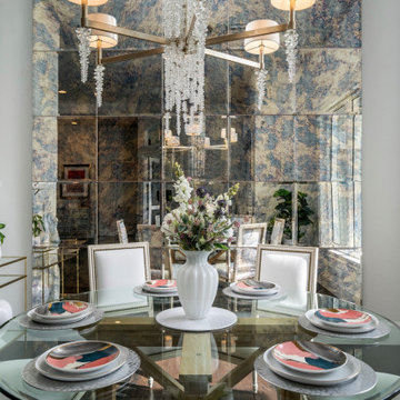 Antique Mirror Feature Wall