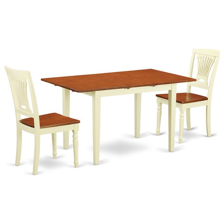 3-Piece Kitchen Table Set, Table and 2-Chairs