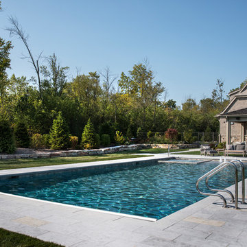Bannockburn, IL Swimming Pool with Inside Hot Tub and Automatic Cover