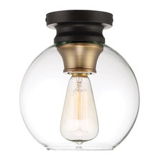 Designers Fountain 1262 Ella 1 Light 8-1/4"W Flush Mount Globe - Vintage Bronze