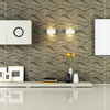 Easy Peel & Stick 3D Wall Panel, Gapless Wave Design,  12 Panels, 32 Sq.Ft.