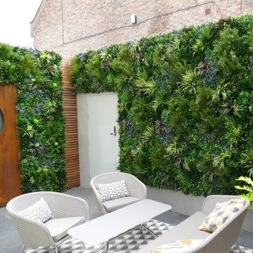 Vertical Garden in Small Backyard