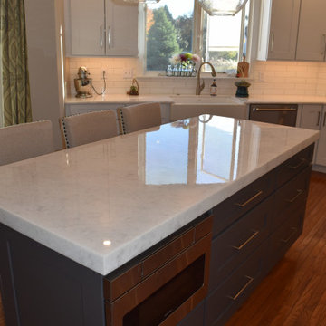 Gorgeous Grey and White Kitchen