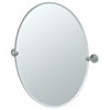 Designer II 26.5" Frameless Oval Mirror, Chrome