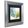 Lisa Audit 'Tropical Blush VIII' Art, Silver Frame, Black Mat, 11x11
