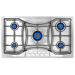 Empava - Empava 36" Gas Stove Cooktop 5 Italy Sabaf Sealed Burners NG/LPG Convertible - -Designed and Engineered in USA with 2 Years US Based Manufacture Warranty, DOUBLES the usual industry warranty for an exceptional quality Empava stove top.