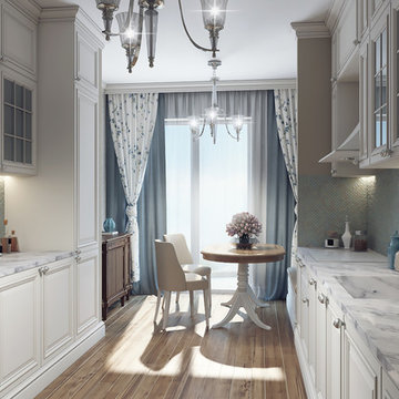 Interior design in residential complex "Chocolate"