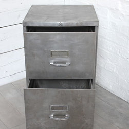 Mariya Two Drawer Vintage Filing Cabinet - Filing Cabinets