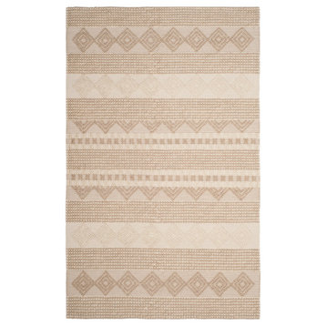 Safavieh Couture Natura Collection NAT102 Rug, Beige/Ivory, 6'x9'