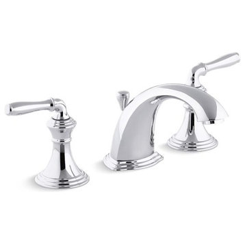Kohler Devonshire Widespread Bathroom Faucet w/ Lever Handles, Polished Chrome