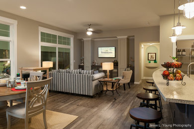 Inspiration for a timeless living room remodel in Seattle